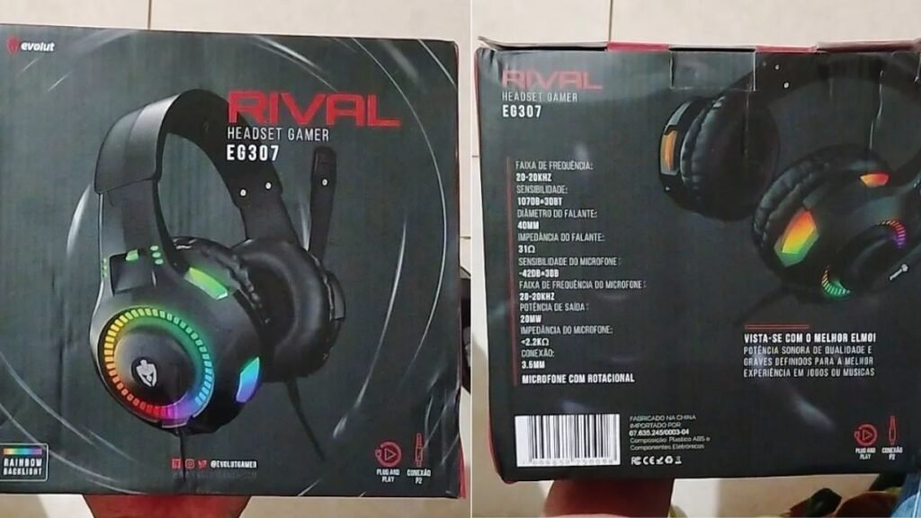 Headset Gamer com Fio Profissional Preto Led Rgb 3.0 é bom? Headset Gamer com Fio Profissional Preto Led Rgb vale a pena? 6 Headset Gamer com Fio Profissional Preto Led Rgb vale a pena