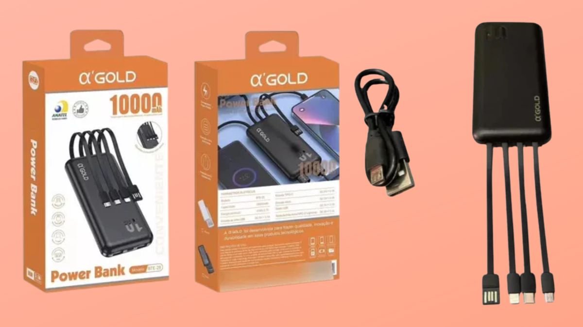 Power bank gold 10.000 bte29 é bom