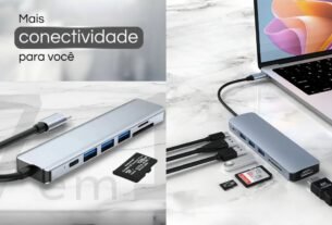 Adaptador Hub USB-C POLARES ZEN1 para MacBook Air M1/M2 e DeX vale a pena?