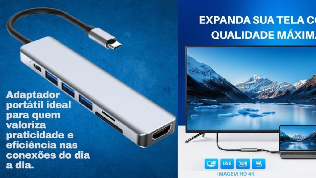 Adaptador Hub USB-C POLARES ZEN1 para MacBook Air M1/M2 e DeX vale a pena? 7 Adaptador Hub USB-C POLARES ZEN1 para MacBook Air M1/M2 e DeX melhor custo benefício?