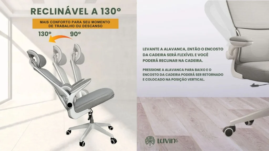 Cadeira de Escritório Ergonômica Genebra B500 é boa? 4 Cadeira de Escritório Ergonômica Genebra B500 funciona mesmo?