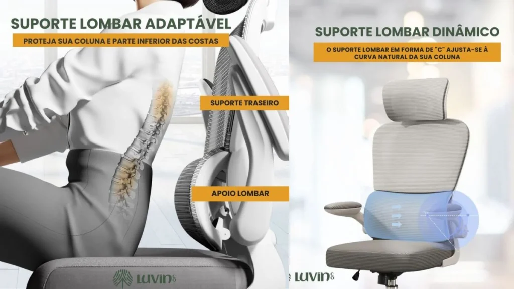 Cadeira de Escritório Ergonômica Genebra B500 é boa? 2 Cadeira de Escritório Ergonômica Genebra B500 vale a pena?