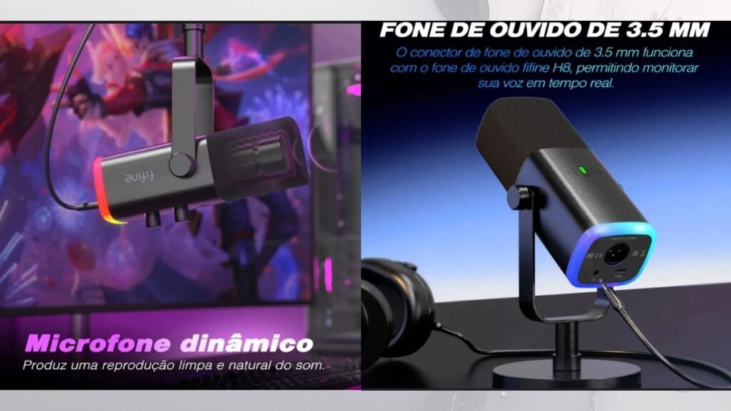 Microfone Fifine USBXLR AM8 Dinâmico Cardioide 3.0 é bom?