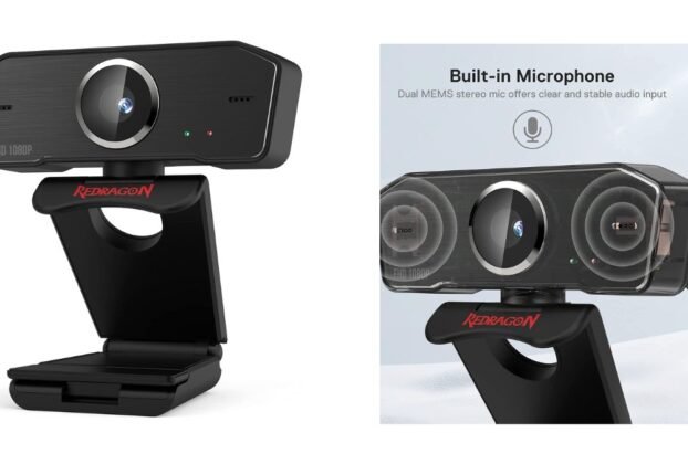 Webcam Redragon GW800 é boa para cursos online, videoconferência e streaming