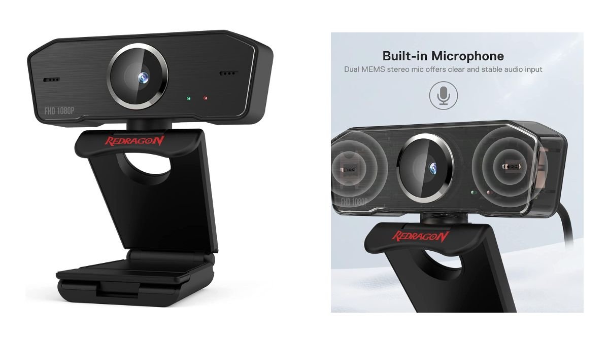 Webcam Redragon GW800 é boa para cursos online, videoconferência e streaming